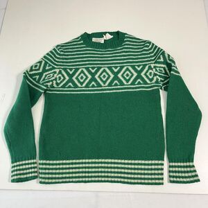 Aston Sweater VTG 50s Womens Large Shetland Wool Fair Isle Crewneck Knit Blarney